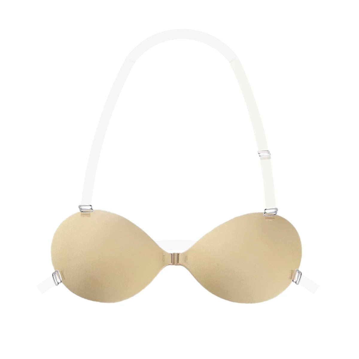 INTIMO SECRETS Push-Up Invisible Stick-On Bra – Strapless Seamless Lingerie & Underwear Accessory for Women