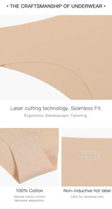 INTIMO SECRETS Seamless Invisible Daily Panties for Women