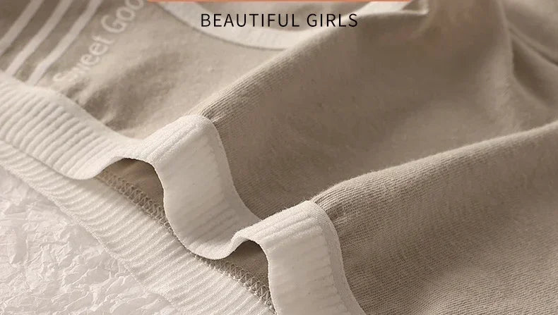 Women Underwear Cotton Crotch Mid Waist Traceless Sexy Panties Japanese Sports Style Girls Breathable Underpants Simple Lingerie