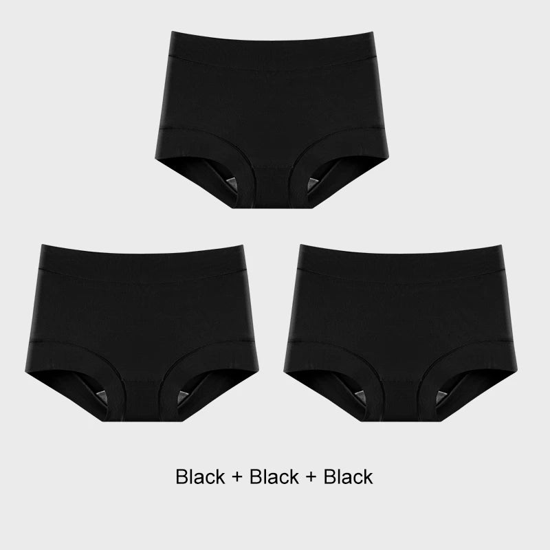 INTIMO SECRETS 3PCS Women’s Cotton Boxer Panties – Plus Size Lingerie