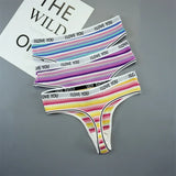 INTIMO SECRETS 3PCS Cotton Thongs – Soft Low-Rise G-String Underwear for Women