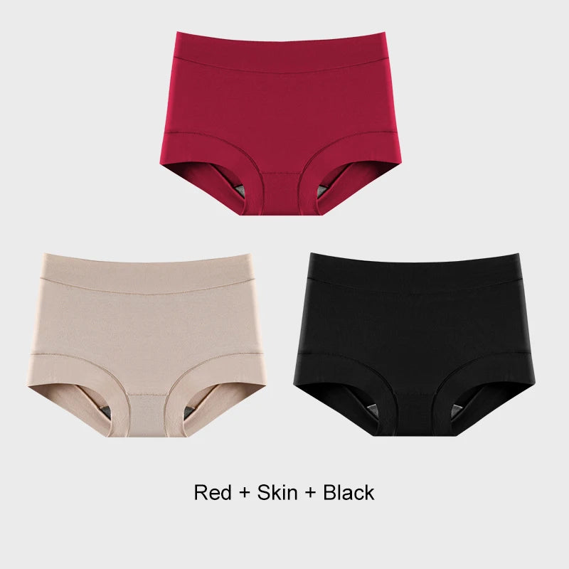 INTIMO SECRETS 3PCS Women’s Cotton Boxer Panties – Plus Size Lingerie