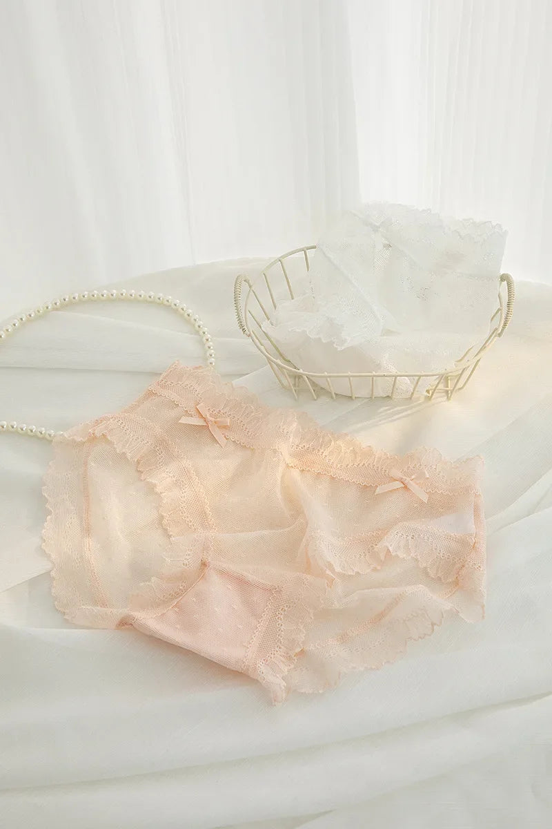 INTIMO SECRETS Women’s L-XL Sexy Lace Low-Waist Seamless Panties