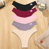 INTIMO SECRETS 5-Pack V-Waist Brazilian Thongs – Women’s Cotton Panties
