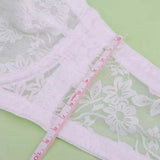 INTIMO SECRETS Women’s Mesh Lace Transparent Bra – Seamless Push-Up Invisible Lingerie for Wedding