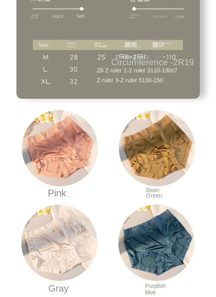 INTIMO SECRETS Women’s Lace Panties – Plus Size High Waist Sexy Lingerie M-XL