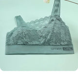 INTIMO SECRETS Women’s Plus-Size Lace Lounge Bra – Quick-Dry, Stretch, Solid Color