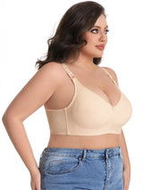 INTIMO SECRETS Plus Size Wireless Full-Coverage Bra – Soft & Breathable