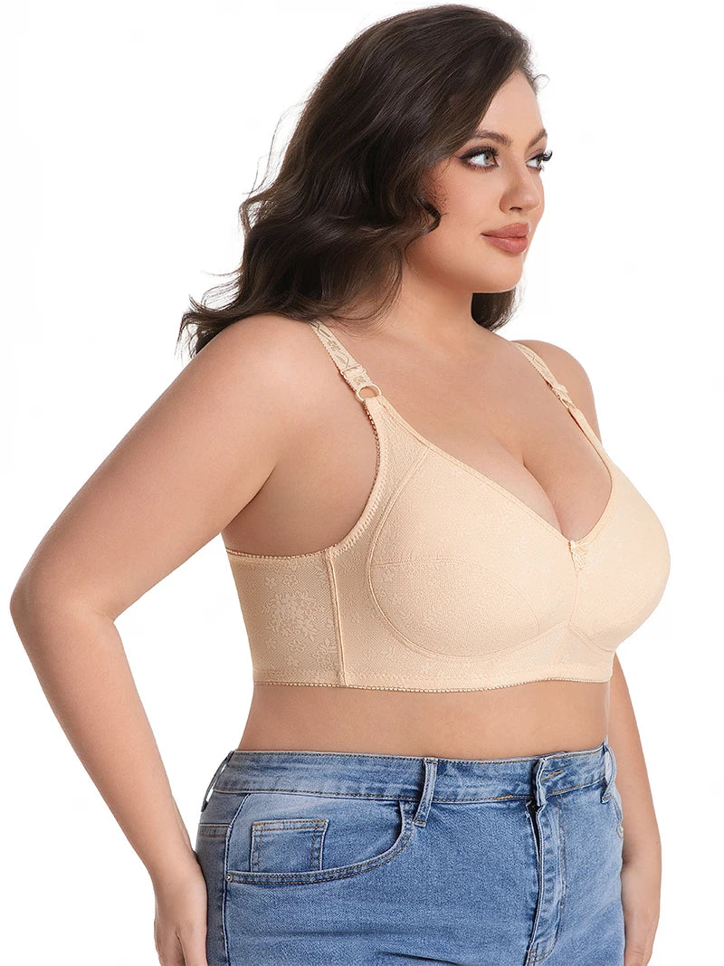 INTIMO SECRETS Plus Size Wireless Full-Coverage Bra – Soft & Breathable