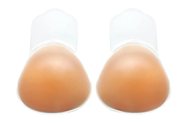 INTIMO SECRETS Women’s Silicone Adhesive Bra – Invisible Strapless Push-Up Chest Stickers & Bralette