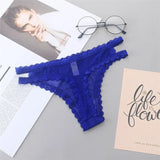 INTIMO SECRETS Women’s Summer Lace Thong – Low-Waist, Hollow-Out, Seamless & Breathable Panties