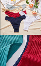 INTIMO SECRETS 5-Pack V-Waist Brazilian Thongs – Women’s Cotton Panties