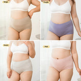 4Pcs High Waist Cotton Panties Women Underwear Body Shaper Soft Ladies Briefs Plus Size Sexy Panty Female Breathable Lingerie