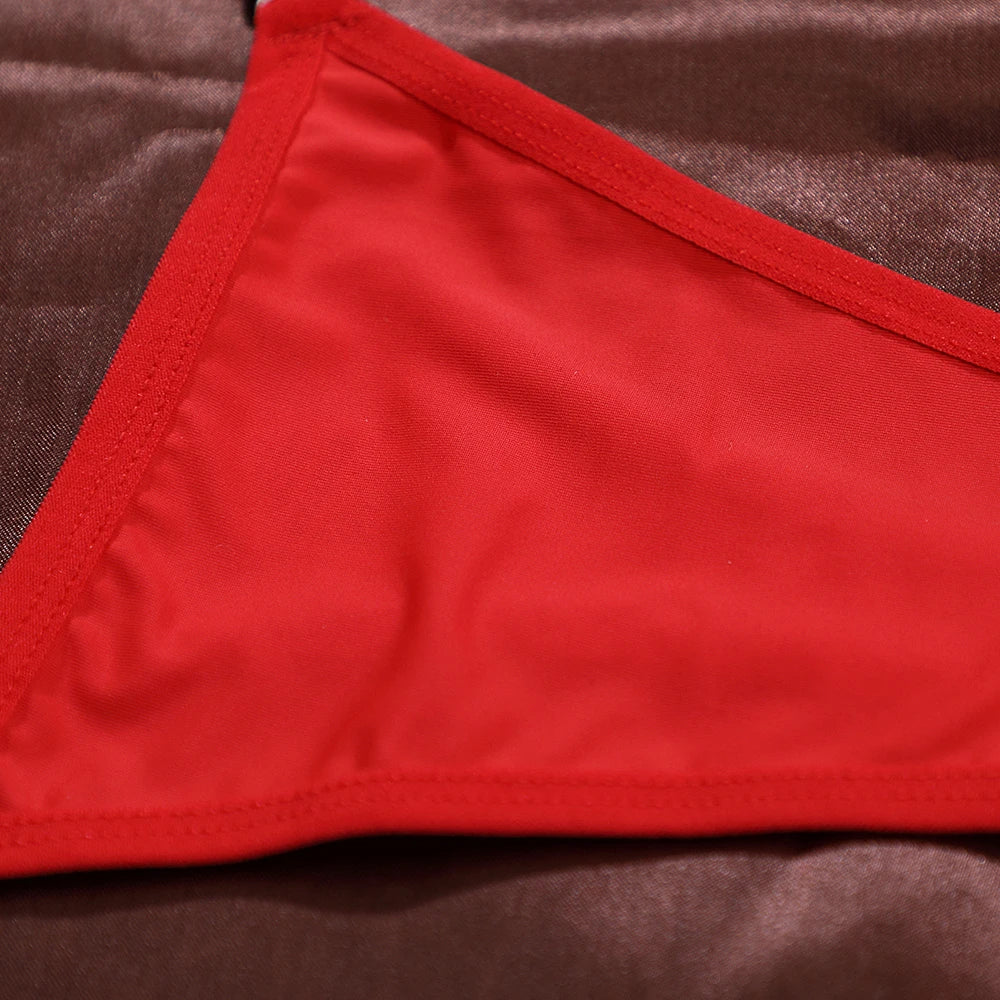 INTIMO SECRETS Sexy Heart Decor G-String - Elegant Lace Mesh Lingerie