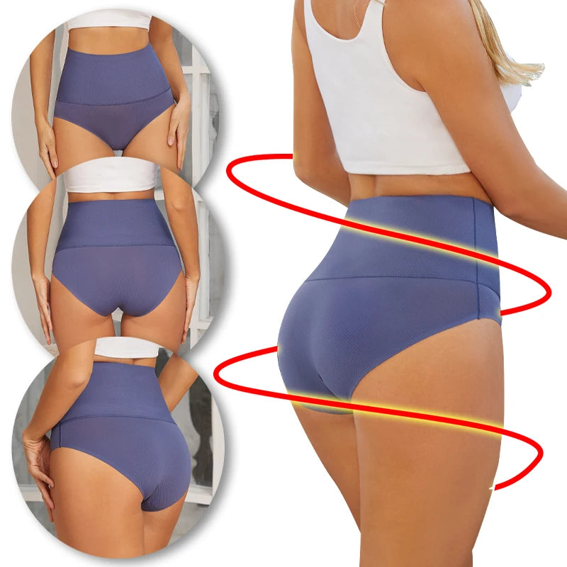 INTIMO SECRETS Women’s Seamless High-Rise Shapewear Briefs – Slimming & Breathable