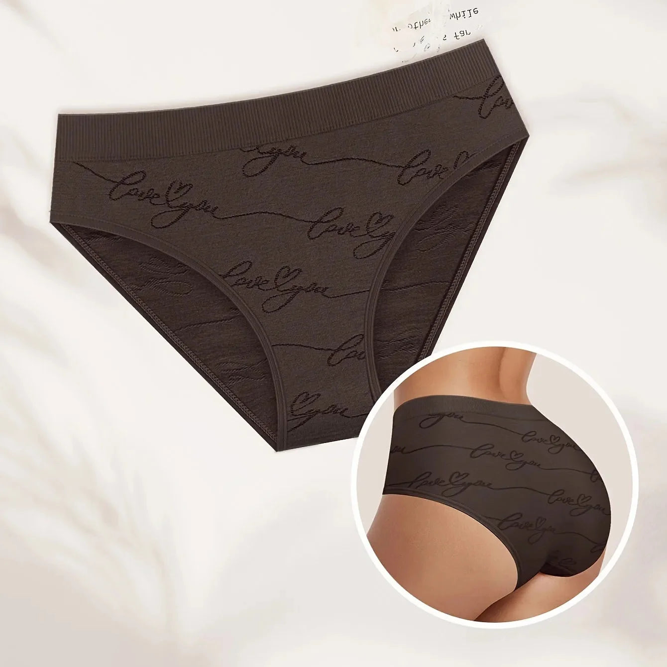 INTIMO SECRETS Women’s Butterfly-Shaped Soft Triangle Panties – Plus Size