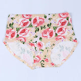 INTIMO SECRETS High Waist Floral Panties – Soft Plus Size Women Lingerie