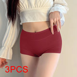 INTIMO SECRETS 3PCS Women’s Cotton Boxer Panties – Plus Size Lingerie