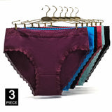 INTIMO SECRETS 3PCS Cotton Panties – Plus Size Women’s Cozy Lingerie