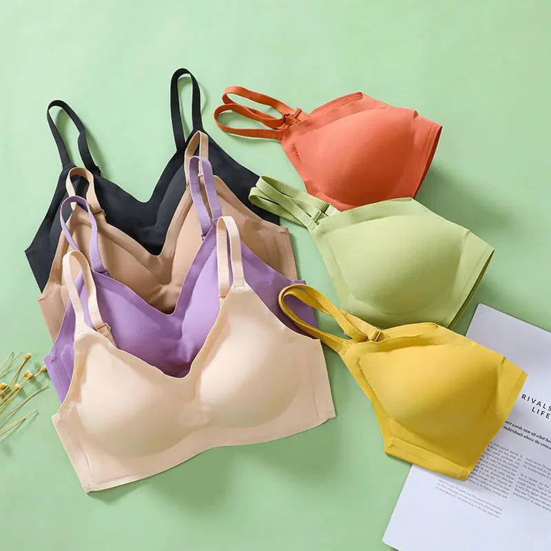 INTIMO SECRETS Push Up Seamless Bra – Soft Wireless Lingerie for Women