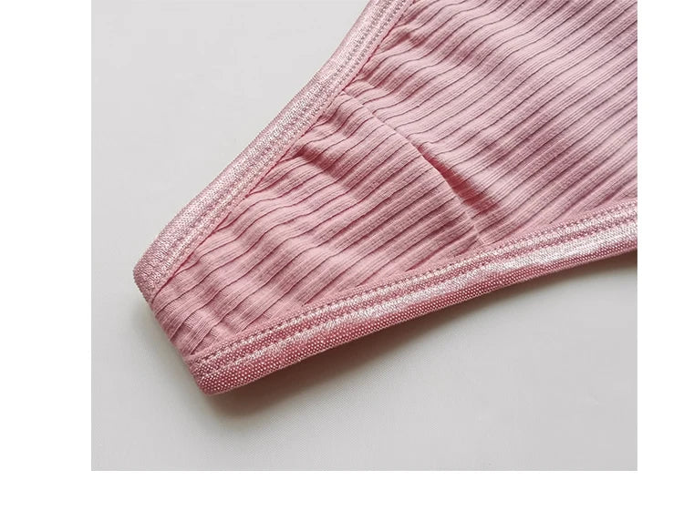 INTIMO SECRETS Cotton Thong – Sexy Low-Waist G-String Underwear for Women