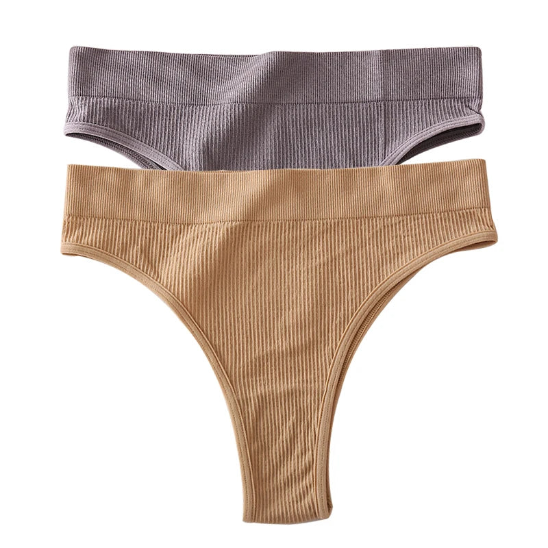 INTIMO SECRETS 2PCS Sexy Thongs – Seamless G-String Underwear for Women