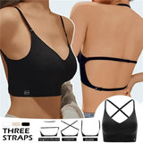 Invisible Push Up Bra Backless Sexy Women Bras Low Cut Plunge Brassiere Open Back Wedding Underwear Seamless Lingerie