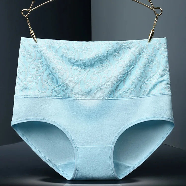INTIMO SECRETS 3PCS High Waist Cotton Panties – Plus Size Women’s Lingerie