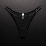 INTIMO SECRETS High Slit Seamless Thong – Ultra-Thin Mesh Sexy Underwear for Women, Plus Size