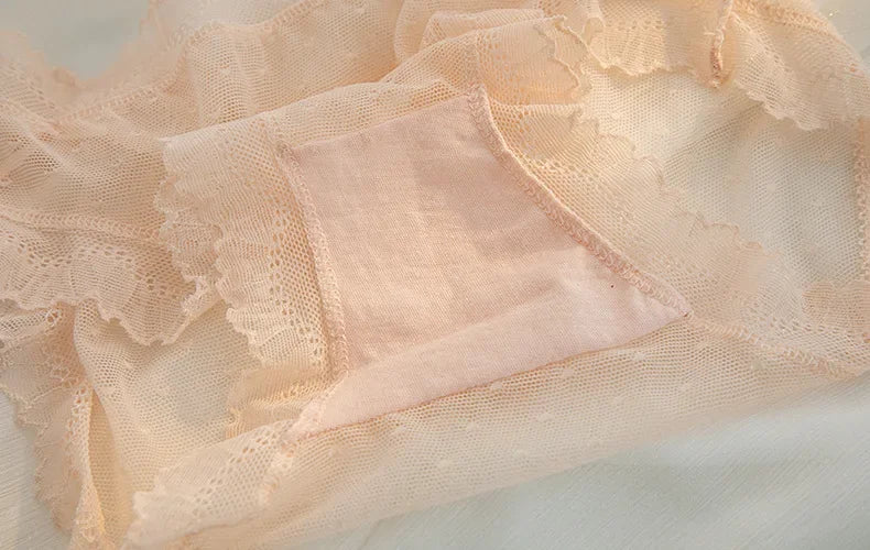 INTIMO SECRETS Women’s L-XL Sexy Lace Low-Waist Seamless Panties