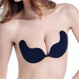INTIMO SECRETS Women’s Invisible Push-Up Bra – Self-Adhesive Silicone Backless Strapless Bra