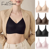 INTIMO SECRETS Plus Size Seamless Push-Up Bra – Wireless Padded Bralette (M-5XL)