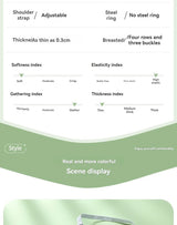 INTIMO SECRETS English Ice Silk Bra Set – Thick Cup, Wire-Free, Gathered Lingerie