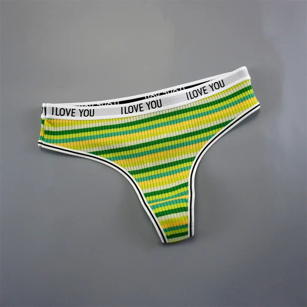 INTIMO SECRETS 3PCS Cotton Thongs – Soft Low-Rise G-String Underwear for Women