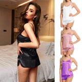 New Women Pajamas Lingerie Set Satin Silk Camisole Shorts Sets 2 Pieces Sleepwear Top And Shorts Nightwear Suits Sleeveless Tops