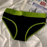 3Pcs/set Women's Panties Cotton Sports Briefs Middle Waist Solid Color Underwear Soft Breathable Underpants Female Sexy Lingerie