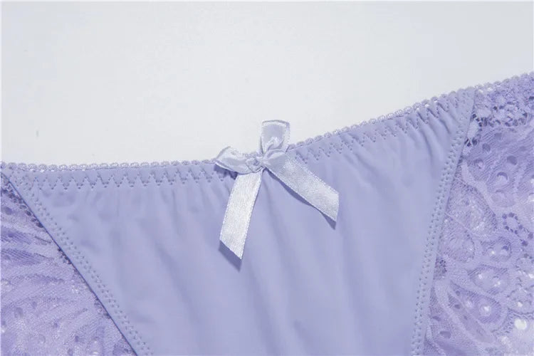 Hot Selling Item Fashion Women Underwear Sexy Lace Transparent Low Waist Hollow T Back Panties Lady Briefs Big Size M-3XL