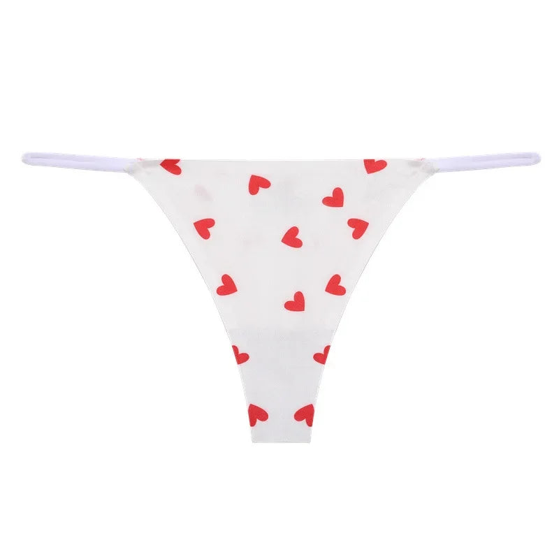 INTIMO SECRETS Ice Silk Seamless Thong - Sexy Butterfly G-String T-Back