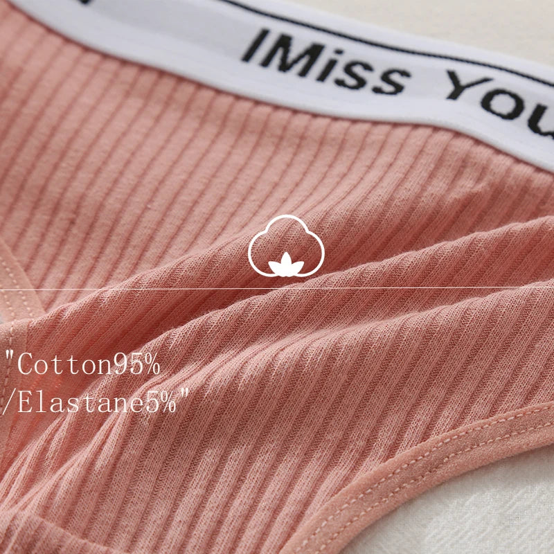 INTIMO SECRETS 3-Pack Women’s Cotton Thongs – Low-Waist, Soft & Comfortable G-String Panties