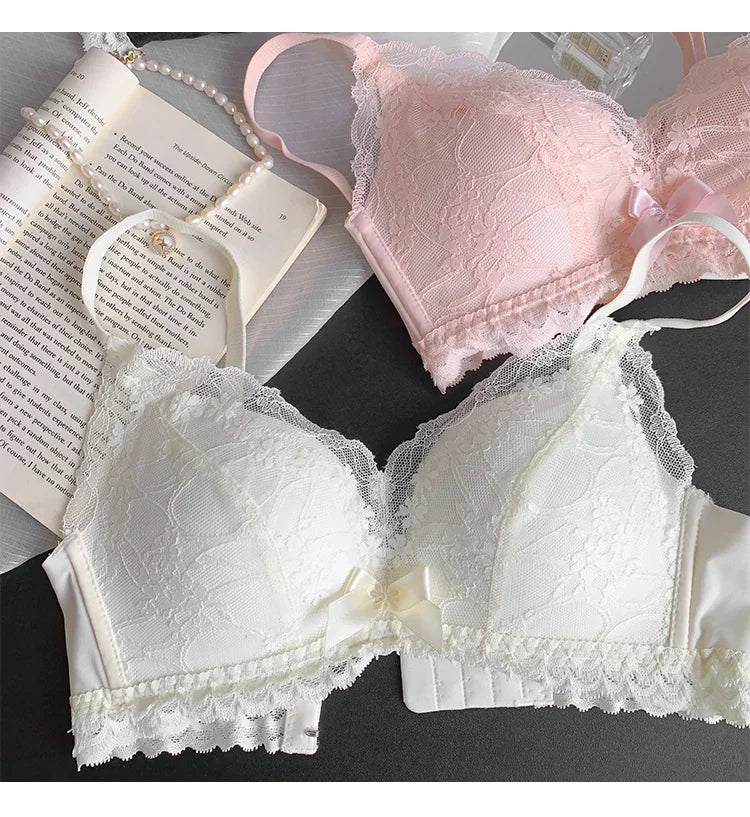 INTIMO SECRETS Japanese Push-Up Bra – Lace Enhancer Wire-Free Lift Bralette