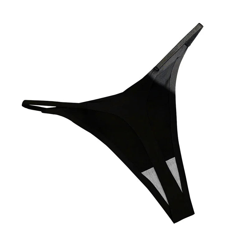 INTIMO SECRETS Ruffles Seamless Thong – Invisible T-Back Underwear for Women