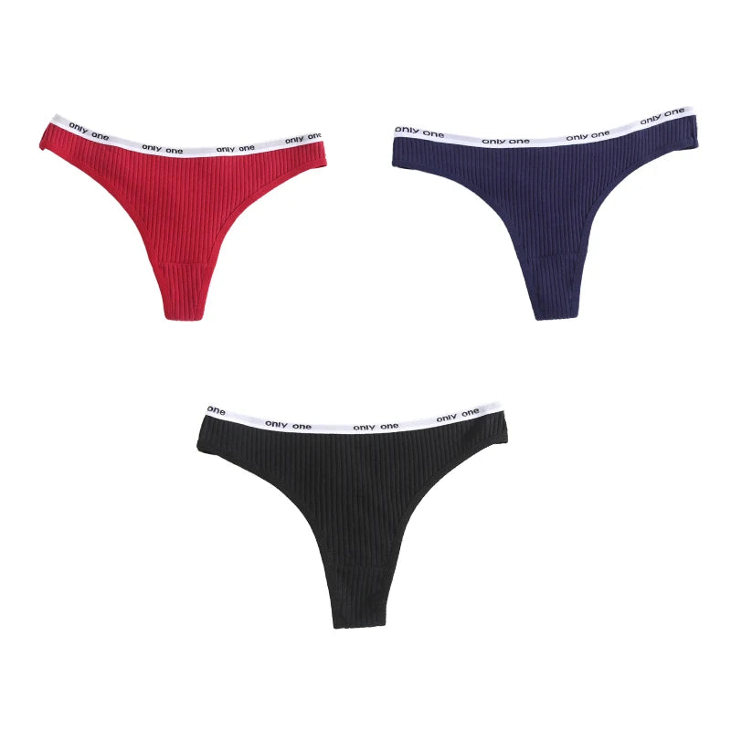 INTIMO SECRETS Cotton Soft Thong – Seamless Low-Rise Underwear for Women