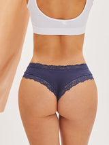 4Pcs/Set Women's Cotton Panties Lace Sexy Brazilian Pants Floral Lace Underwear Trendy Patchwork Briefs  Female Soft Underpants