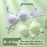 INTIMO SECRETS English Ice Silk Bra Set – Thick Cup, Wire-Free, Gathered Lingerie