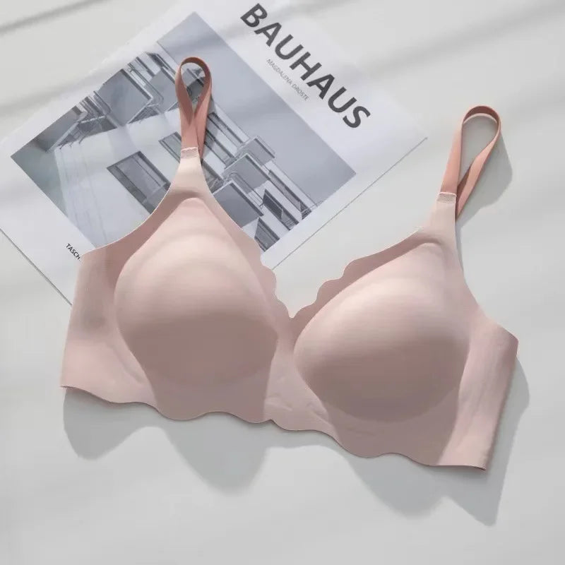BH No Trace Top Women's Underwear No Steel Ring Pure Desire Comfortable Upper Support Sling Adjustable Beauty Back Bra for women