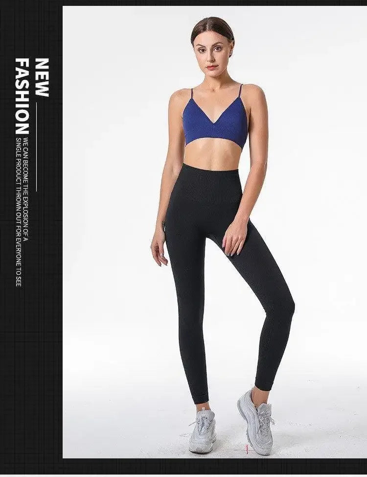 V Neck Seamless Triangle Cup Bra Camisole Underwear Wrapped Chest Women S M L Breathable Gather Up Sports Fitness Yoga Casual