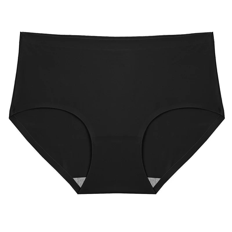 INTIMO SECRETS Plus Size Women’s Panties – Breathable Silk Satin 4PCS