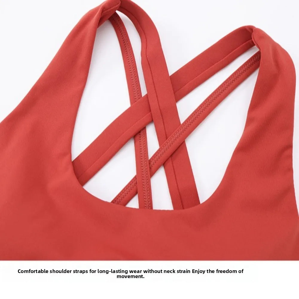 INTIMO SECRETS Women’s Seamless Sports Bra – Fixed Cup, Sweat-Absorbing Workout Top