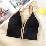 INTIMO SECRETS Seamless Zipper Bra – Wireless Padded Fitness Bralette