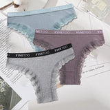 INTIMO SECRETS 3-Pack Cotton Brazilian Panties – Low Rise Plus Size Women